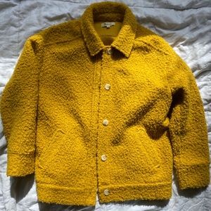 Madewell yellow fuzzy jacket